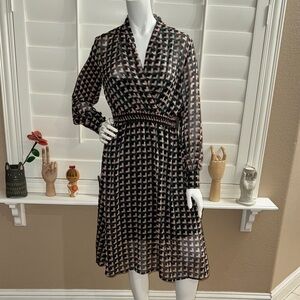 Superfoxx Geometric Midi Dress